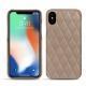 レザーケース Apple iPhone Xs Max - Taupe vintage - Couture