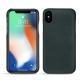 Lederschutzhülle Apple iPhone Xs Max - Blu marino