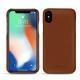 Coque cuir Apple iPhone Xs Max - Marron PU