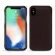 レザーケース Apple iPhone Xs Max - Marron envoûtant