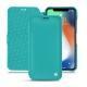 Funda de piel Apple iPhone Xs Max - Bleu fluo