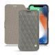 Capa em pele Apple iPhone Xs Max - Acier vintage - Couture