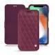 Funda de piel Apple iPhone Xs Max - Prune vintage - Couture