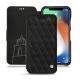 Funda de piel Apple iPhone Xs Max - Negre poudro - Couture