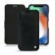 Housse cuir Apple iPhone Xr - Dark vintage ( Roughtcut - Black#5256 ) 