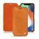 レザーケース Apple iPhone Xr - Mandarine vintage ( Pantone 165C ) 