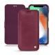 レザーケース Apple iPhone Xr - Prune vintage ( Pantone 512C ) 