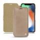 Housse cuir Apple iPhone Xr - Taupe vintage ( Pantone 7530C ) 