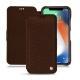 Lederschutzhülle Apple iPhone Xr - Châtaigne ( Pantone 476C ) 