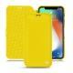 Lederschutzhülle Apple iPhone Xr - Jaune fluo