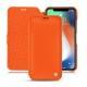 Lederschutzhülle Apple iPhone Xr - Orange fluo