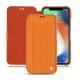 Housse cuir Apple iPhone Xr - Abaca arancio