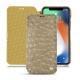 Funda de piel Apple iPhone Xr - Autruche desert