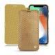 Apple iPhone Xr leather case - Serpent sabbia