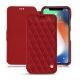 レザーケース Apple iPhone Xr - Rouge - Couture ( Nappa - Pantone 199C ) 