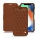 Custodia in pelle Apple iPhone Xr - Marron - Couture ( Nappa - Pantone 1615C ) 