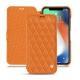 Lederschutzhülle Apple iPhone Xr - Orange - Couture ( Nappa - Pantone 1495U ) 