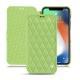 レザーケース Apple iPhone Xr - Vert olive - Couture ( Nappa - Pantone 578U ) 