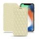 レザーケース Apple iPhone Xr - Ivoire - Couture ( Sleek P C12 - White ) 