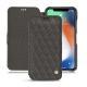 Apple iPhone Xr leather case - Anthracite - Couture ( Pantone 424C ) 