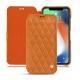 Lederschutzhülle Apple iPhone Xr - Mandarine vintage - Couture