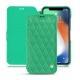 Apple iPhone Xr leather case - Menthe vintage - Couture