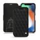 レザーケース Apple iPhone Xr - Negre poudro - Couture