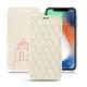 レザーケース Apple iPhone Xr - Blanc escumo - Couture