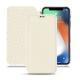 Lederschutzhülle Apple iPhone Xr - Blanc PU