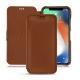 Lederschutzhülle Apple iPhone Xr - Marron PU