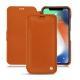 Lederschutzhülle Apple iPhone Xr - Orange vibrant