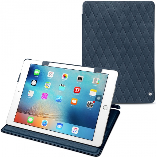 Funda de piel Apple iPad 9.7' (2017)Jean vintage - Couture ( Pantone #2f414f  ) 