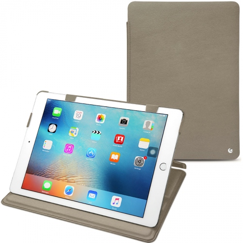 Housse cuir Apple iPad 9.7' (2017) : Coque et protection pour iPad sur NoreveDarboun sabla ( Pantone #BCB1A1 )
