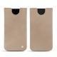 Apple iPhone Xs Max leather pouch - Taupe vintage ( Pantone 7530C ) 
