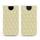가죽 커버 Apple iPhone Xs Max - Beige - Couture ( Nappa - Pantone 7502C ) 
