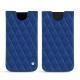 Capa em pele Apple iPhone Xs Max - Bleu océan - Couture ( Nappa - Pantone 293C ) 