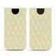 Apple iPhone Xs Max leather pouch - Ivoire - Couture ( Sleek P C12 - White ) 