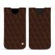Custodia in pelle Apple iPhone Xs Max - Châtaigne - Couture ( Pantone 476C ) 
