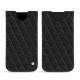 Funda de piel Apple iPhone Xs Max - Ebène - Couture ( Sleek P C12 - Black ) 