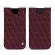 Custodia in pelle Apple iPhone Xs Max - Lie de vin - Couture ( Pantone 5115C ) 
