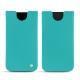 Pochette cuir Apple iPhone Xs Max - Bleu fluo