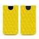 가죽 커버 Apple iPhone Xs Max - Jaune fluo - Couture