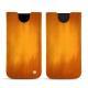 Apple iPhone Xs Max leather pouch - Orange Patine