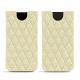 Apple iPhone Xr leather pouch - Ivoire - Couture ( Sleek P C12 - White ) 