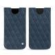 Apple iPhone Xr leather pouch - Jean vintage - Couture