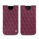 Pochette cuir Apple iPhone Xr - Prune vintage - Couture