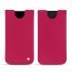 Pochette cuir Apple iPhone Xr - Rose fluo