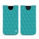 Lederschutzhülle Apple iPhone Xr - Bleu fluo - Couture