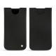 Apple iPhone Xr leather pouch - Negre poudro
