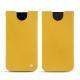 Apple iPhone Xr leather pouch - Jaune soulèu